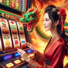 Layar kontrol taruhan Fortune Ox menunjukkan pilihan nilai taruhan dan tombol putar